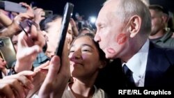 Владимир Путин, коллаж