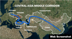 Средний коридор — это торговый маршрут между Китаем и Западом через Каспийское море.