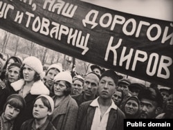 Траурный митинг памяти Кирова в Ташкенте, декабрь 1934 года