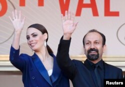 Asghar Farhadi və Berenice Bejo, Cannes Film Festivalı, 2013