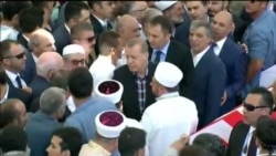 Erdoğan cənazə namazında çıxış edib