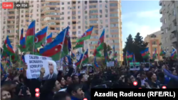 Mitinq Azərbaycanın himni səslənəndən sonra "Azadlıq", "Azadlıq" şüarları ilə başlayıb, 8 aprel 2017