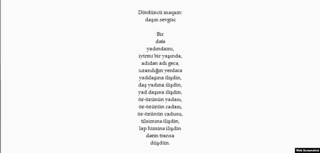 Azerbaijan - Poem by Azeri poet Asad Jahangir